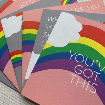 Positive Affirmation Set Of Six Mixed Design Cards, 2 of 10