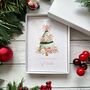 Personalised Pink Christmas Tree Card, thumbnail 1 of 4