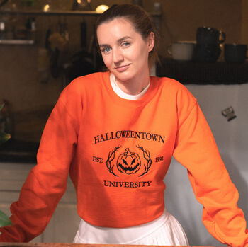 Halloween Town University Embroidered Sweatshirt, 3 of 5