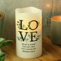 Personalised Love Candle, thumbnail 3 of 3