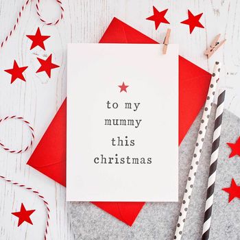 'to My…' Parents Christmas Card By The Two Wagtails