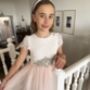Hazel In Baby Pink ~ Flower Girl /Party Dress, thumbnail 3 of 10