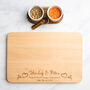 Engagement Personalised Engraved Wooden Chopping Board, thumbnail 1 of 7