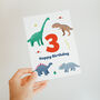 Dinosaurs Happy Birthday Card, thumbnail 7 of 12