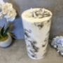 30cm Xl Marbled Grey LED Pillar Candle – Real Wax, thumbnail 12 of 12