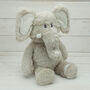 Elephant Soft Toy With Engraved Heart Keepsake, thumbnail 1 of 6