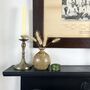 Olive Green / Brown Vintage Stoneware Bud Vase, thumbnail 6 of 6