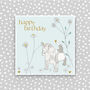 Happy Birthday Card With Dog And Daisies For Her, thumbnail 1 of 3