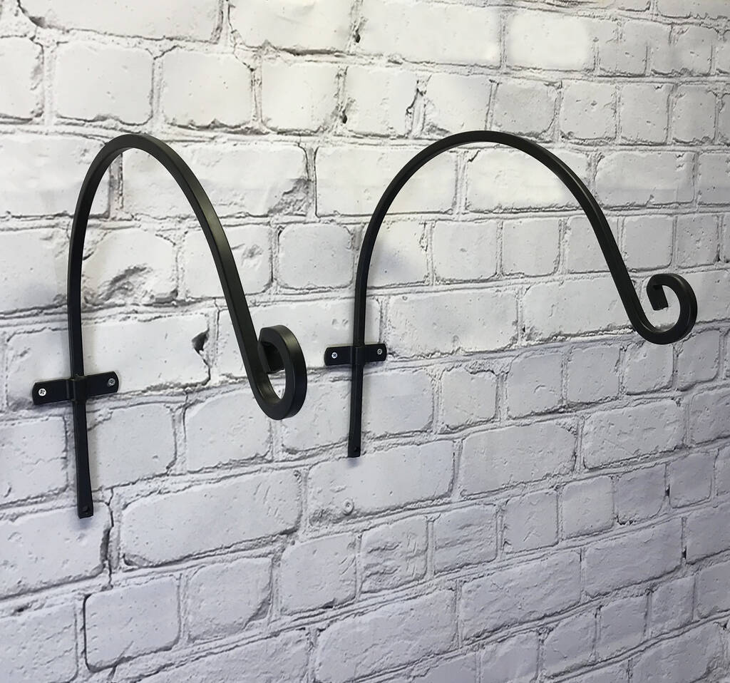 Extra Large Round Hanging Basket Hook Set Of Two By Garden Selections