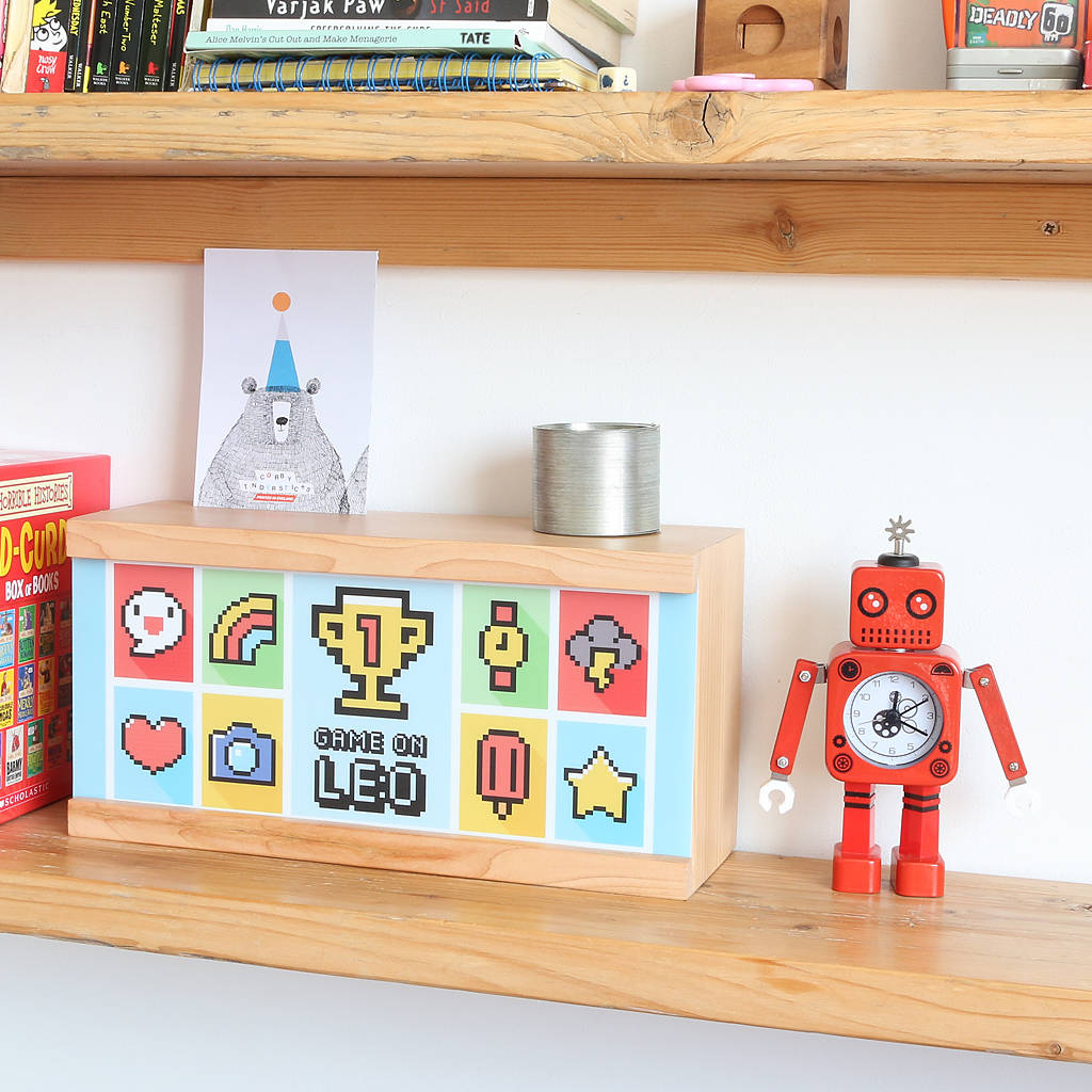 Personalised 'Game On' Wooden Light Box By smarlo