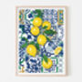 Lemons Over Tiles Art Print, thumbnail 1 of 6