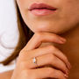 Holi Jewel Silver Stacking Ring, thumbnail 9 of 12