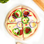 Felt Pizza Play Food Set: Buildable Toy With Toppings, thumbnail 1 of 6