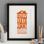Personalised Groovy House Print, thumbnail 1 of 5