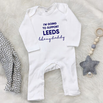 I'm Going To Support… Team Personalised Babygrow, 8 of 9