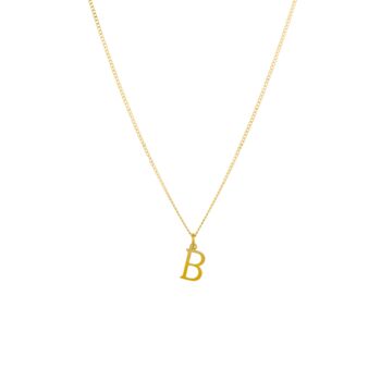 Mini Gold Initial Letter Pendant Necklace For Men, 11 of 11