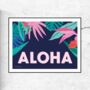 Aloha Tropical Art Print, thumbnail 1 of 4