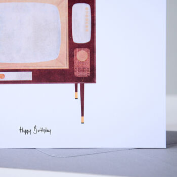 Retro Television Greetings Card, 8 of 9