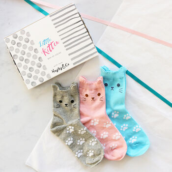 Cute Kitten Box Of Socks, 2 of 5