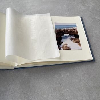 Personalised Recycled Leather Luxe Wedding Album, 4 of 7