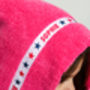 Stars Personalised Hooded Towel | For Babies To Tweens, thumbnail 4 of 6