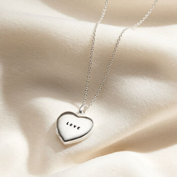 Personalised Heart Locket Necklace, 2 of 11