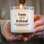 30th Birthday Gift, Personalised Happy 30th Birthday Candle, thumbnail 1 of 5