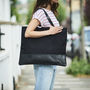 Personalised Canvas And Leather Tote Bag, thumbnail 5 of 7