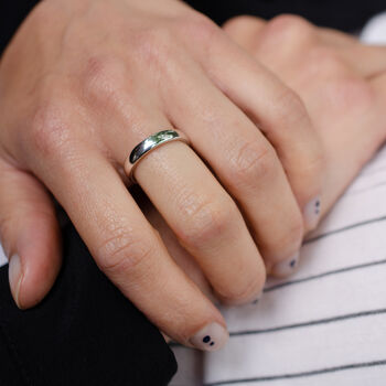 Family Birthstone Elegant Cosmo Personalised Ring, 7 of 9