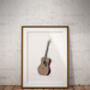 Acoustic Guitar Sketch Style Print, thumbnail 2 of 4