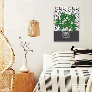 Spotty Monstera Plant Print, 7 of 7