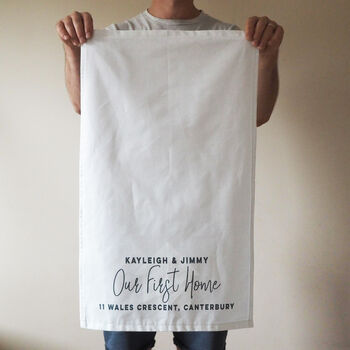 Our First Home Tea Towel House Warming Gift, 2 of 4
