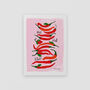Hot Hot Stuff Chilli A4 Art Print, thumbnail 7 of 8