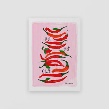 Hot Hot Stuff Chilli A4 Art Print, 7 of 8