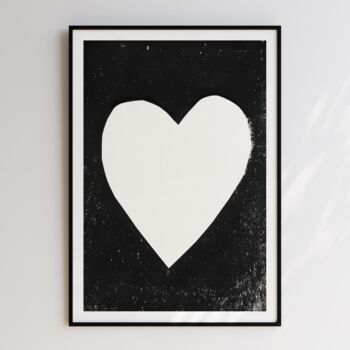 Black Heart Print, 2 of 5