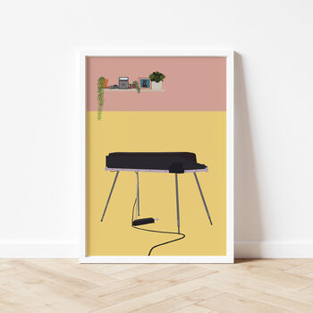 Rhodes Electric Piano Print | Instrument Music Poster, 4 of 6