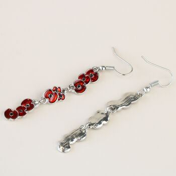 Tiny Poppy Dangle Earrings, 3 of 3