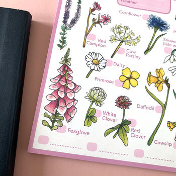 Wildflowers Spotting Journal Notepad, 9 of 11