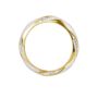 Evoke Gold Plated Crystal Enamel Stacker Ring, thumbnail 4 of 5