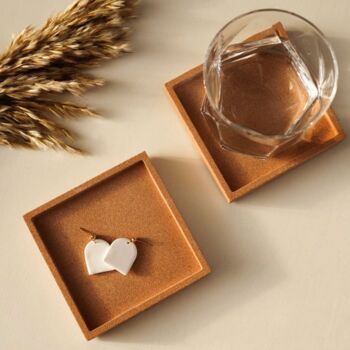 Handmade Stone Effect Square Eco Resin Coaster, 2 of 12