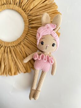 Handmade Crochet Bunny Toys For Kids, 8 of 12