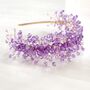 Lilac Crystal Headband, thumbnail 3 of 5