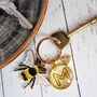 Personalised Queen Bee Keyring With Charm, thumbnail 4 of 4