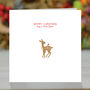 'Merry Christmas My Little Deer' Xmas Card, thumbnail 1 of 3