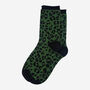 Women's Khaki Green Leopard Print Glitter Socks, thumbnail 4 of 4