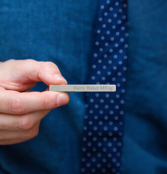 Graduation Personalised Name And Letters Tie Clip, 3 of 9