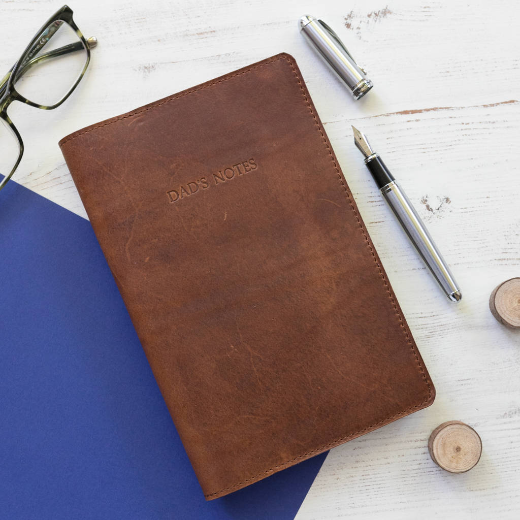 Personalised Moleskine Leather Notebook Cover By Williams Handmade 