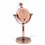 Engraved Copper Desk Clock – 50th Wedding Anniversary And Father's Day Personalised Gift For Dad, thumbnail 4 of 12