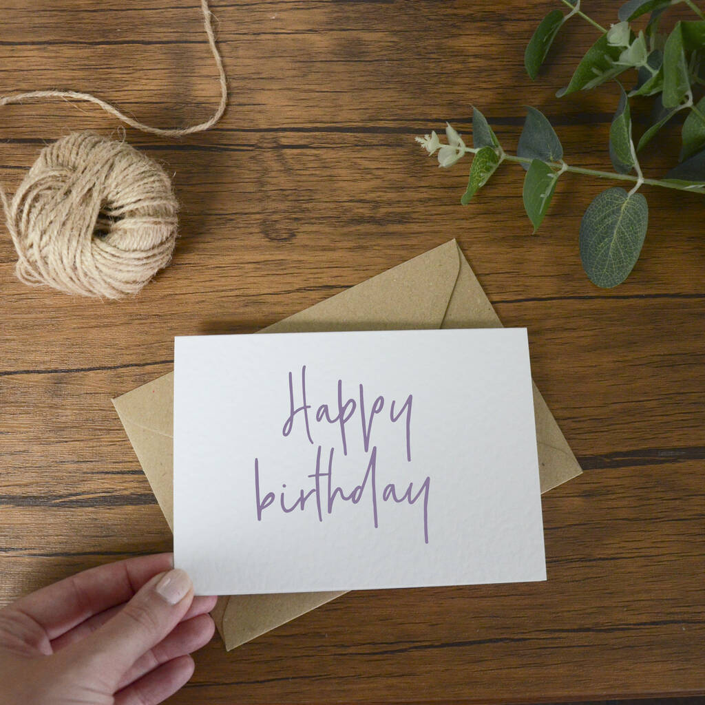 Happy Birthday Greeting Card By Isabella and Us. | notonthehighstreet.com