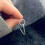 Silver Triangle Earrings. Live Simply, thumbnail 2 of 5